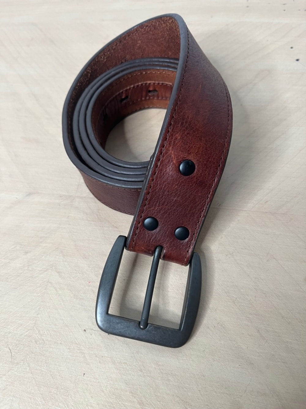 3D Belt Co Men's Brown Leather Belt - Classic Casual Style S 46